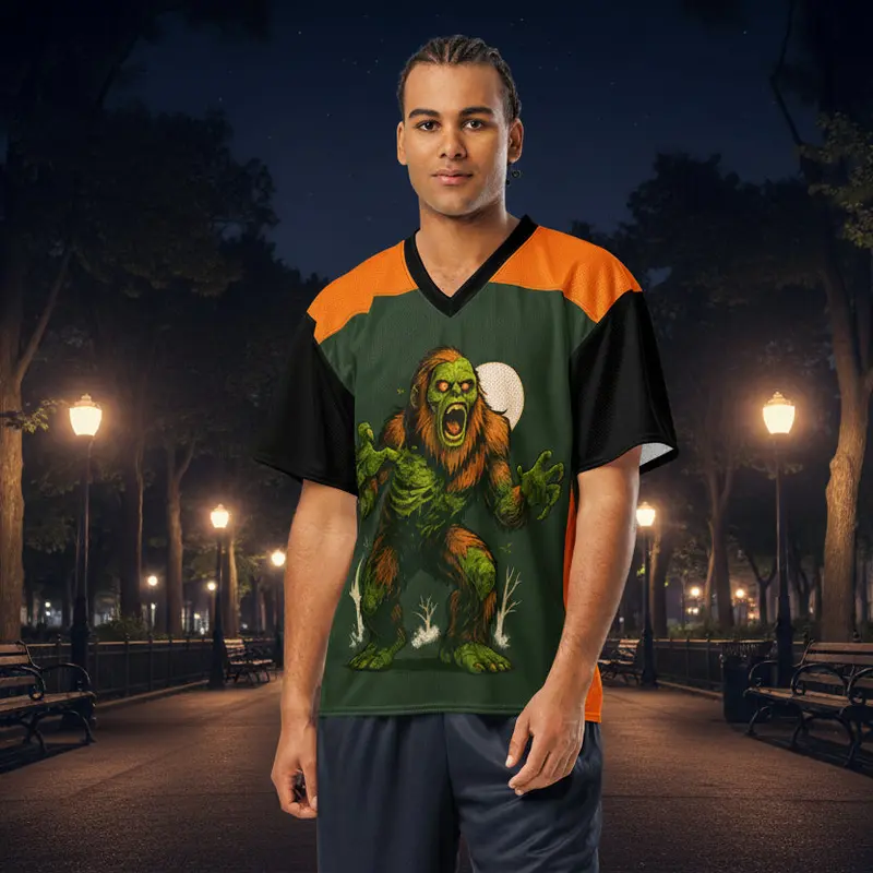 Zombie Squatch American Football Halloween Jersey