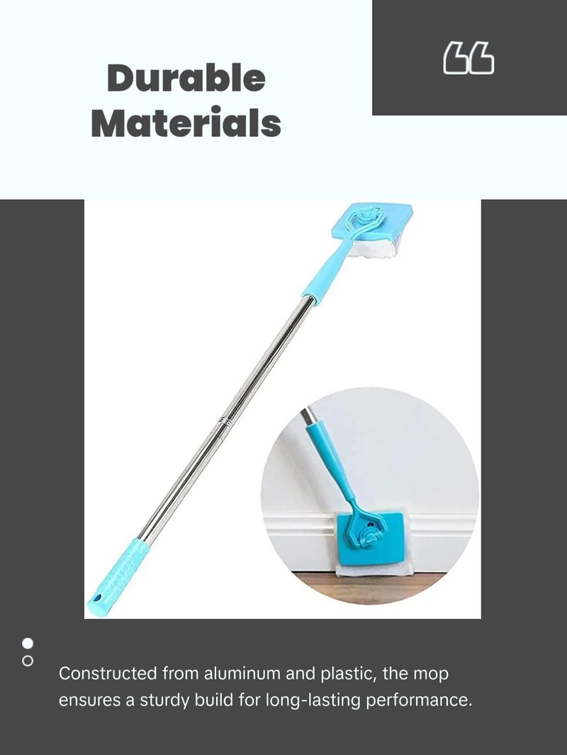 Baseboard Buddy Retractable Household Universal Cleaning Brush Mop