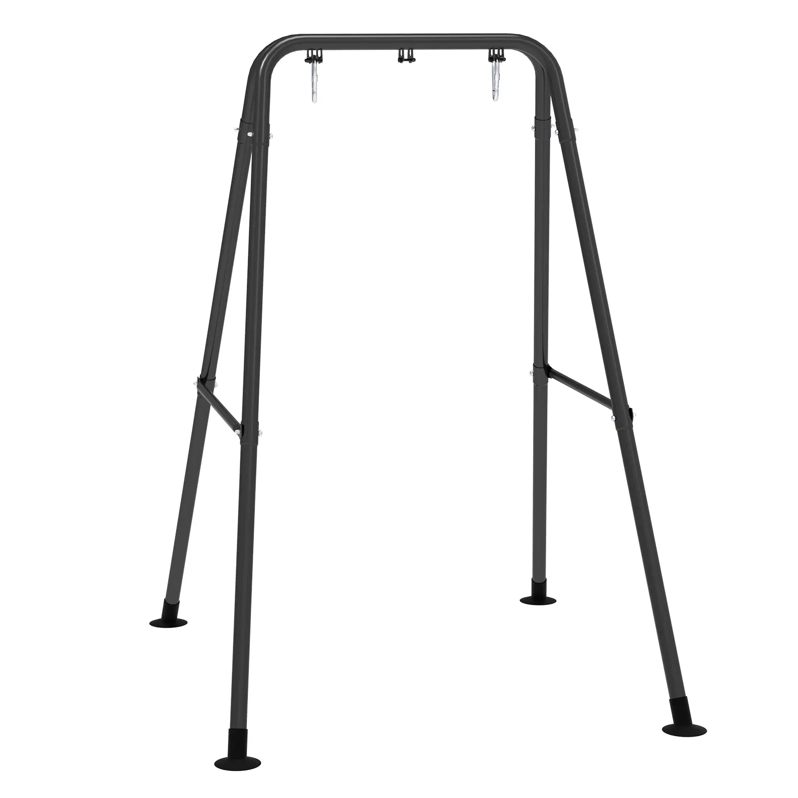 Heavy-Duty Steel Hammock Chair Stand - 1.3-Inch Diameter Frame, 300 LBS Capacity, A-Frame Stability, Weather-Resistant Powder Coated, Assembly Required, Ideal for Family Living Room, Balcony, Indoor & Outdoor Use (Hammock Chair Not Included), Yard