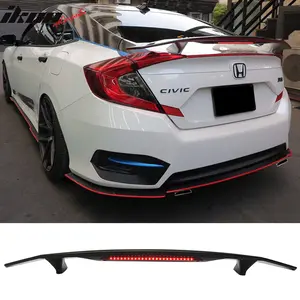 Rear Spoiler Wing for Universal Ikon Style Trunk Wing Tail With 3rd Brake Light