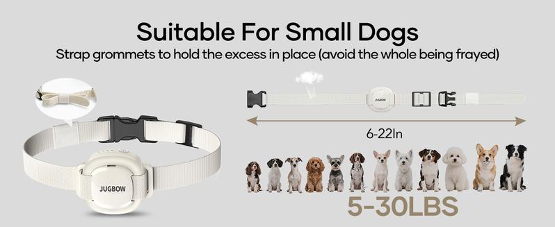 Jugbow Shock Collar for Small Dogs - 4200FT Dog Training Collar with Remote for 5-30lbs Mini Small Dogs, IPX8-Waterproof Rechargeable E-Collar with Beep (1-9), Vibration(1-3), Safe Shock(0-16) DT54