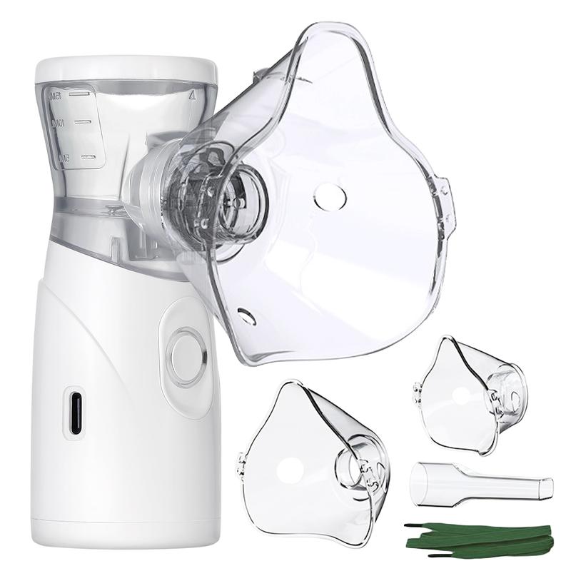 Portable Nebulizer, Nebulizer Machine for Adults and Kids, Handheld Mesh Nebulizer with 2 Adjustable Mode, Quiet Working, Auto-Cleaning, Travel and Household Use
