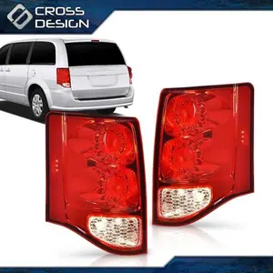 CROSSDESIGN Fit For 2011-2020 Dodge Grand Caravan LED Tail Lights Lamp Driver Passenger Side