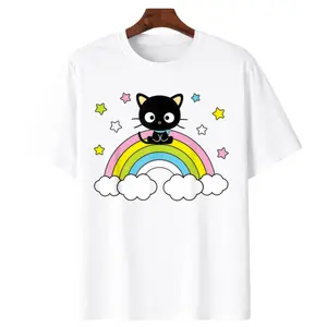 Rainbow Starry Chococat Tee – Colorful, Comfortable, and Trendy