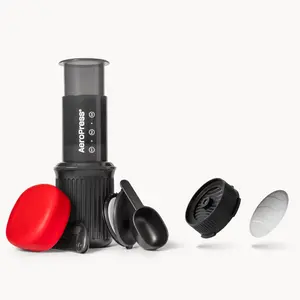 AeroPress Go Coffee Press, Flow Control Filter Cap, and Stainless Steel Filter Bundle AeroPress Go Coffee Press, Flow Control Filter Cap, and Stainless Steel Filter Bundle
