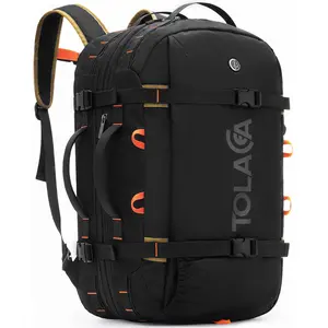 TOLACCEA Large Expandable Travel Bag , 40L-50L Carry On Bag with Wet Dry Compartment TSA Friendly Convertible Duffel Rucksack Fits 16 Inch Laptop Perfect for Work Gym Weekend Getaway and Business Travel