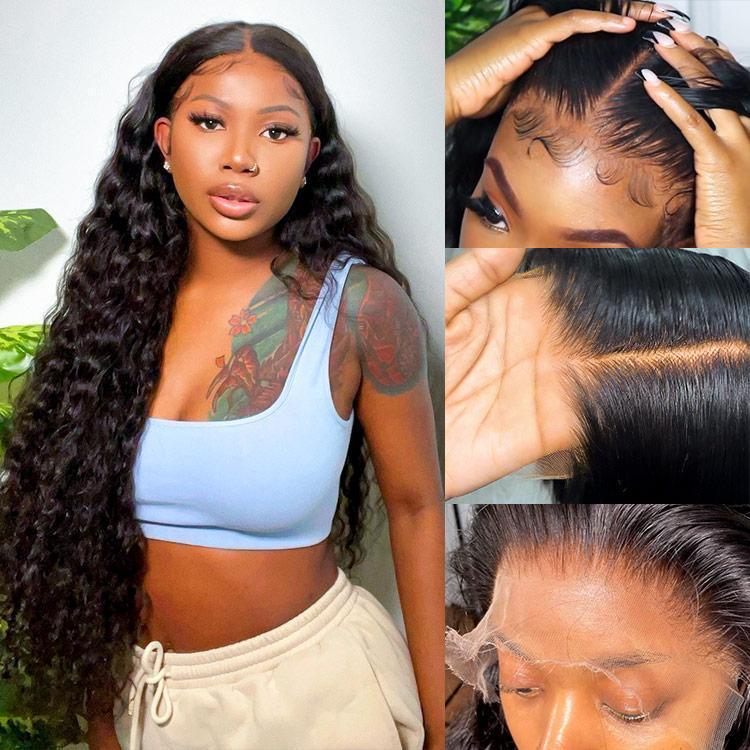 [Valentine's Day Essential] Wiggins Hair Glueless Loose Deep Wave Wig Side Part & Middle Part 6*8 Lace Closure Wigs Human Hair With Adjustable Drawstring Ready To Go And 7*4 Wig Pre Plucked 13x4 Lace Front Wigs