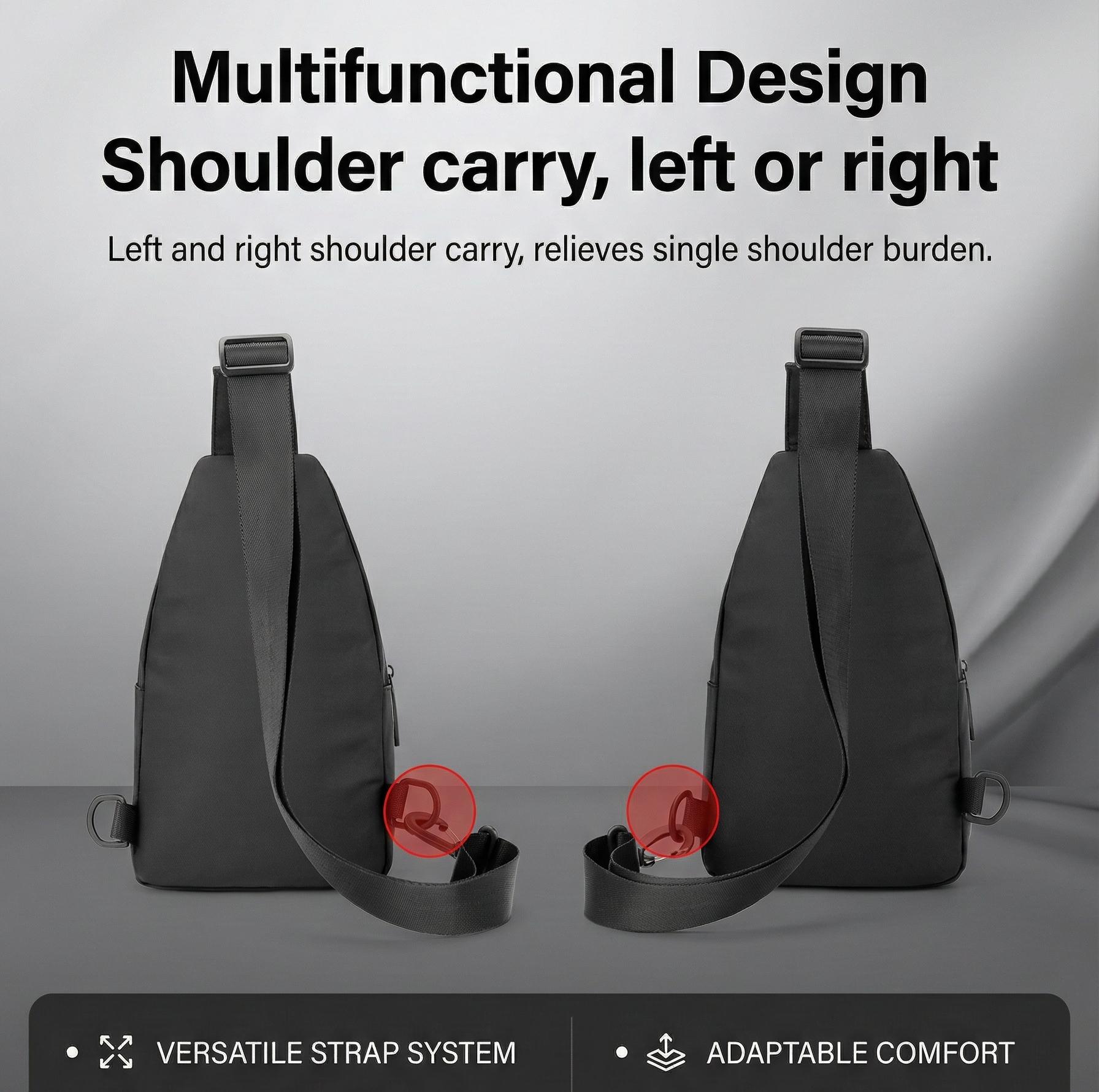 Small Sling Backpack Crossbody Sling Bag, Chest Bag Daypack Fanny Pack Cross Body Bag for Outdoors Hiking Traveling SpringStatements