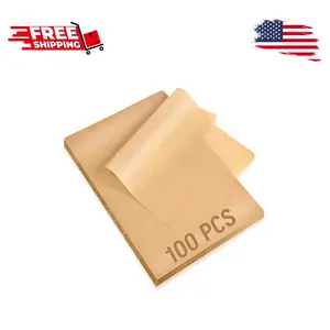 100Pcs Parchment Paper Sheets, 9x13 In
