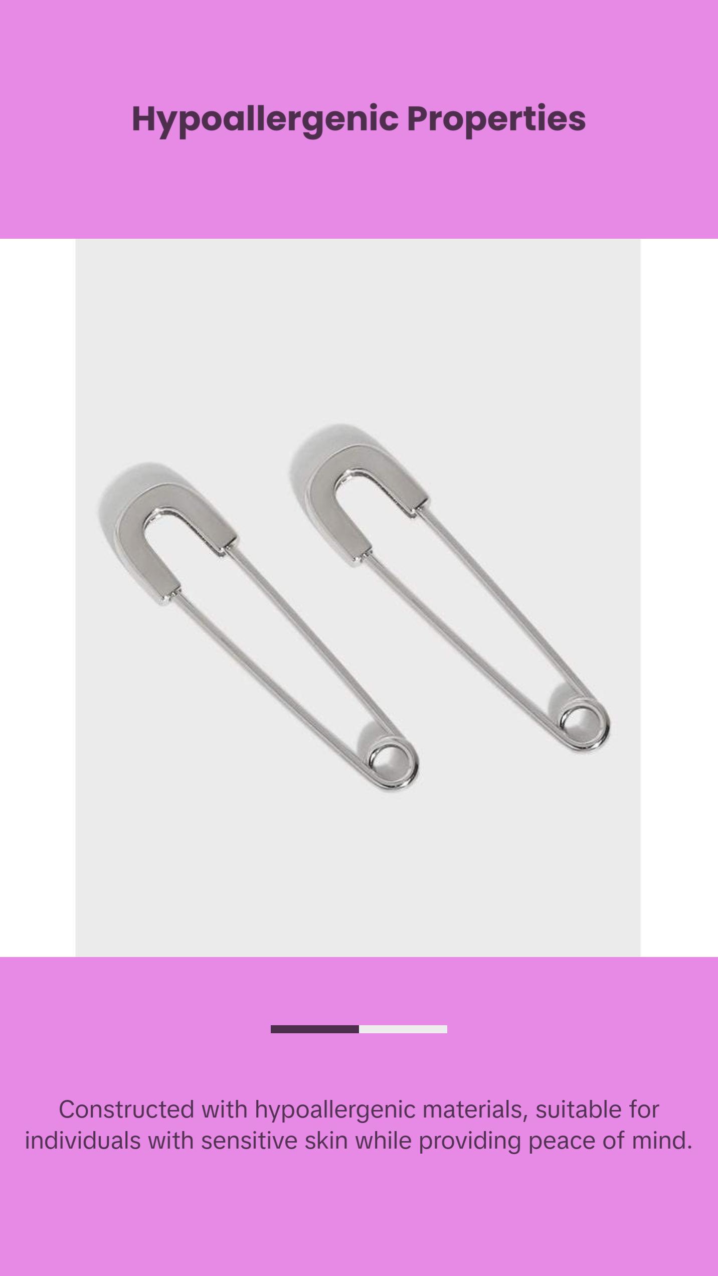 Safety Pin Earrings