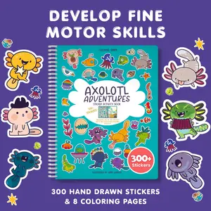 Axolotl Sticker Book