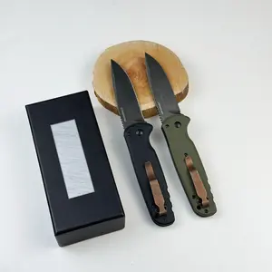 Button Lock Folding EDC Outdoor Tool – D2 Steel Blade & G10 Handle, Durable Utility for Camping, Fishing & Hiking