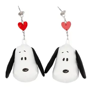 Whatever Makes You Happy Peanuts 75th Anniversary Snoopy Padded Nylon Earrings