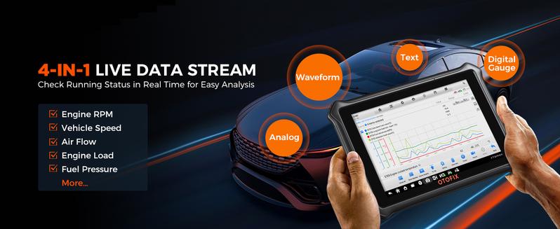 OTOFIX D1 Lite Bidirectional Scan Tool, Bluetooth OBD2 Scanner Diagnostic Tool, 2 Years Free Update, 38+ Services, CANFD & DoIP Protocols, All System Diagnoses, ABS Bleeding, Auto VIN