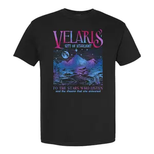 Velaris City Of Starlight ACOTAR Graphic Tee| A Court of Thorns & Roses Bookish Comfort Colors Shirt| Vintage Unisex Soft Cotton Fan Top  graphic tee   tiktok shop deals