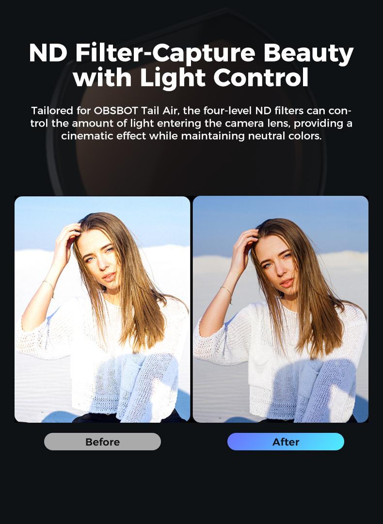 OBSBOT Tail Air - NDI Camera 4K, AI Tracking PTZ Camera