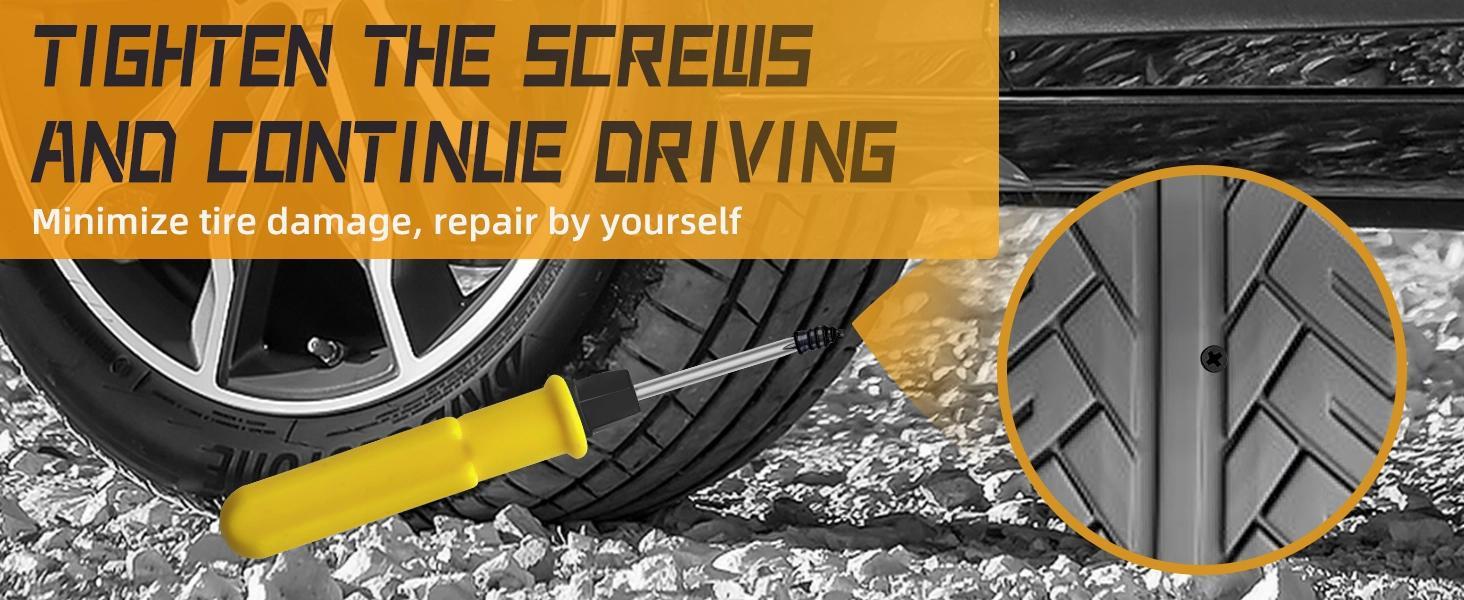 60pcs Tire Plugs Kit, Tire Repair Rubber Nails, Self-Service Vacuum Tyre Screws (30S+30L) Fast Repair Quick Puncture Tools with a Box, Double-Ended Screwdriver, for Car Motorcycle Truck Tractor ATV 60pcs Tire Plugs Kit, Tire Repair Rubber Nails, Self-Service Vacuum Tyre Screws (30S+30L) Fast Repair Quick Puncture Tools with a Box, Double-Ended Screwdriver, for Car Motorcycle Truck Tractor ATV