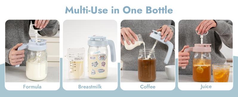 Papablic Glass Baby Food Processor Pitcher, 32 Oz Wide-Mouth – BPA-Free Formula & Breastmilk Mixer Papablic Glass Baby Food Processor Pitcher, 32 Oz Wide-Mouth – BPA-Free Formula & Breastmilk Mixer