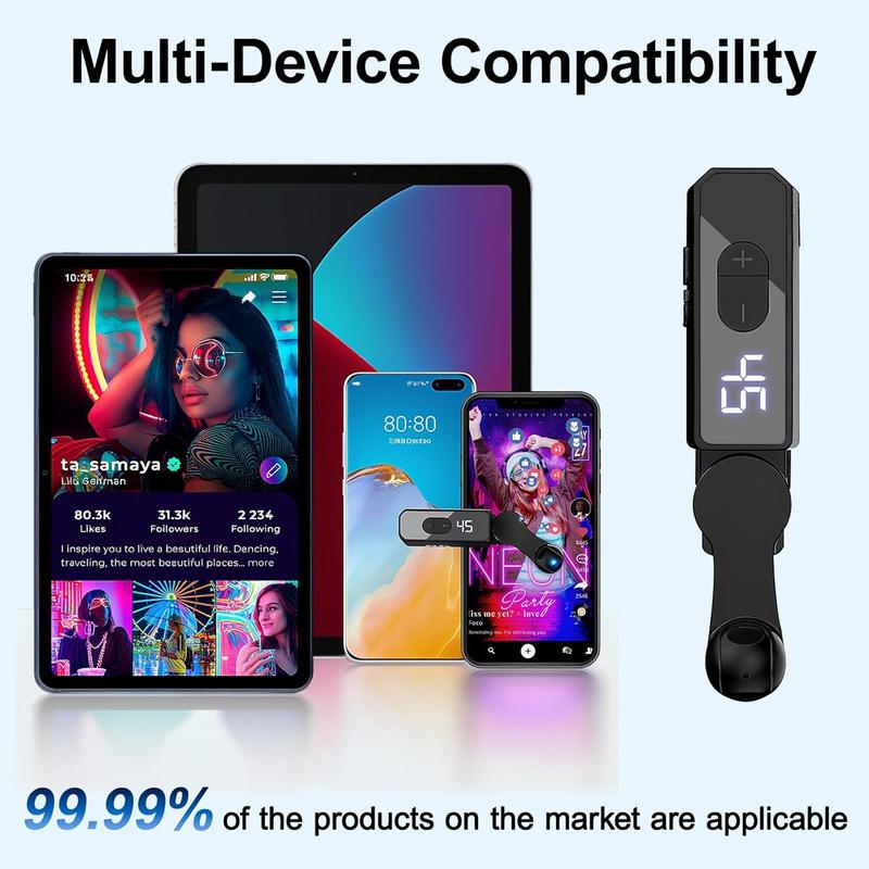 Wriless Auto Clicker for iPhone Android Phone Tapper for Tiktok Built-in Battery Screen Auto Tapper for Tiktok Live,Game,Likes & Reward Tasks Rechargeable