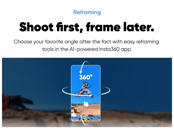 Insta360 X3 - Waterproof 360 Action Camera with 1/2" 48MP Sensors, 5.7K 360 Active HDR Video, 72MP 360 Photo, 4K Single-Lens, 60fps Me Mode, Stabilization, 2.29" Touchscreen, AI Editing, Live Stream