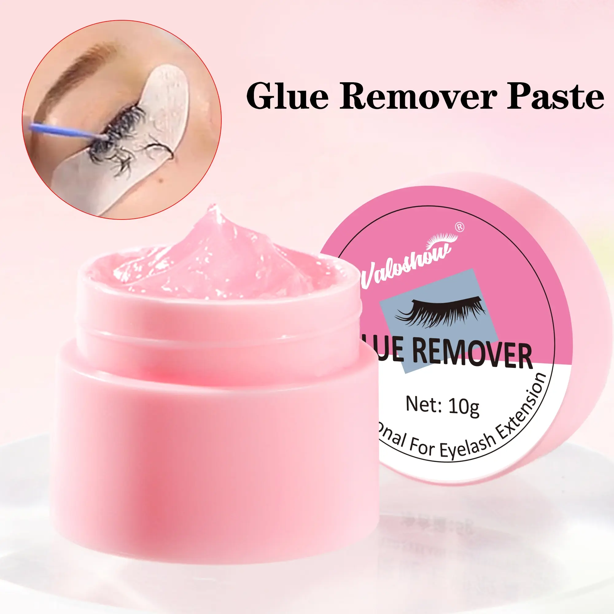 Professional Eyelash Extension Remover Glue, 10g, Quick Gentle Makeup Removal, No Fragrance, Suitable for All Skin Types, Non-Irritating, Make Up Remover Balm