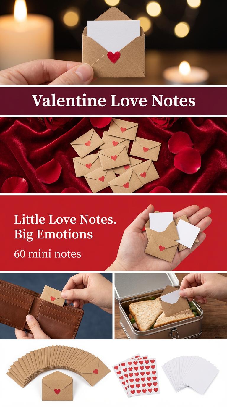 DIY Love Notes Gifts Box -Cute Open When Letters & Mini Envelopes -Unique Long Distance Gift for Him Boyfriend Gifts Anniversary Graduation Wedding Birthday Mother's Day