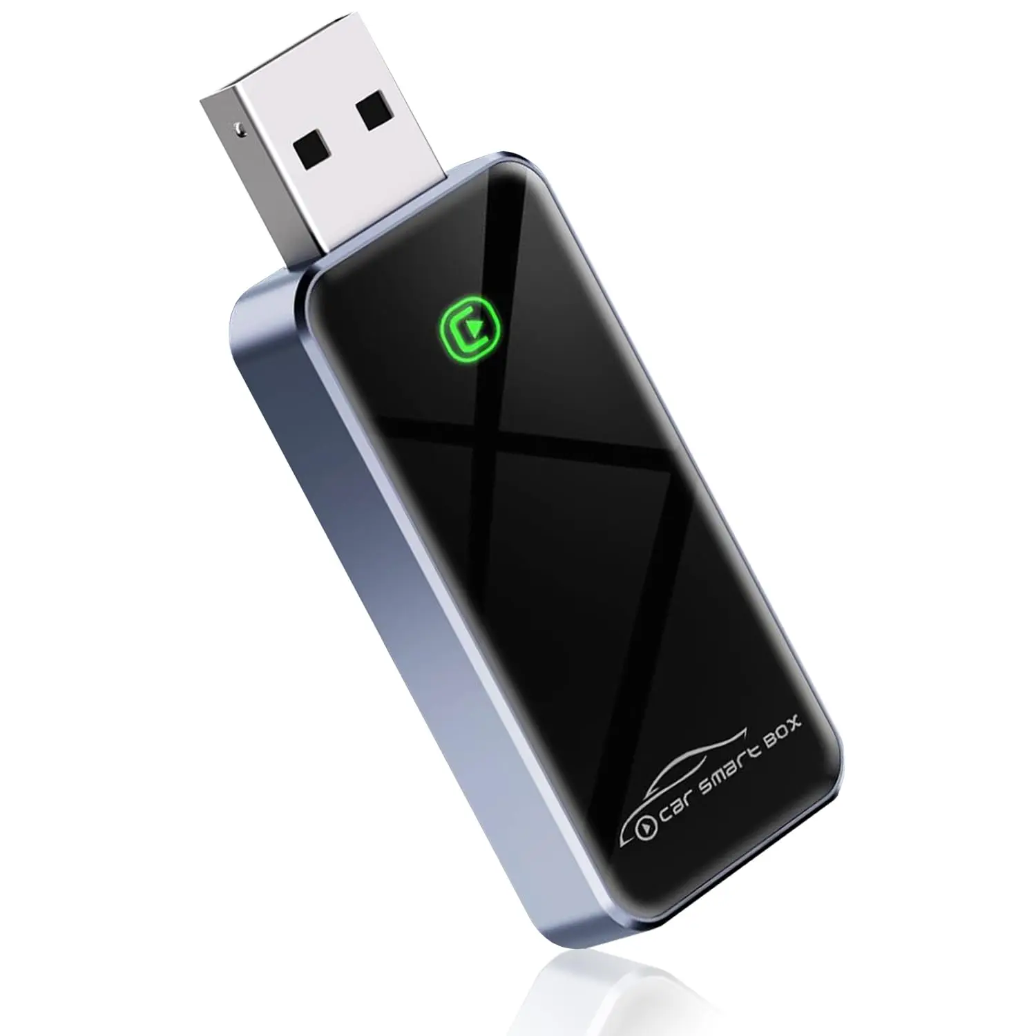 Wireless CarPlay Adapter - USB to Bluetooth 5.0, Built-in Batteries, Automatic No-Delay Connection, Voice Assistant Support, Compatible with iPhone iOS 10+ Users, 2015 and Later Vehicles, Compact Stable ABS Material for Daily Use (Default Setup), Automati