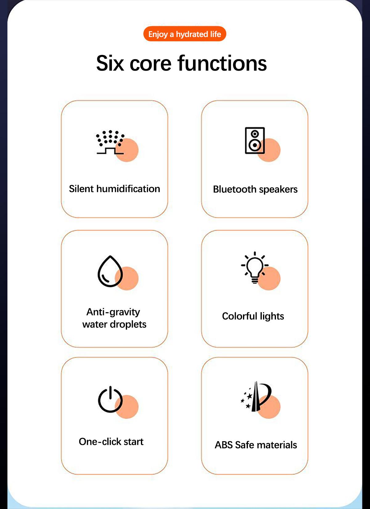 Smart 4-in-1 Water Drop Design Humidifier with Cool Mist Aromatherapy  7-Color LED Lights & Music Function for Bedroom Home Office Sweet Furniture Humidifier Disinfectant Remote ContDiffuser     handheld   diffuser flame fireplace mun  byn  humidifier