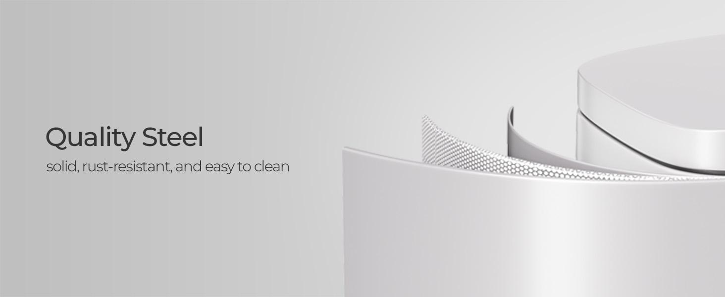 SONGMICS HOME Trash Can with Lid, 8 Gallon (30L) Garbage Can, Stainless Steel Small Waste Bin with Step Pedal and Inner Bucket, Soft Close, Kitchen cool trashcan SONGMICS HOME Trash Can with Lid, 8 Gallon (30L) Garbage Can, Stainless Steel Small Waste Bin with Step Pedal and Inner Bucket, Soft Close, Kitchen cool trashcan