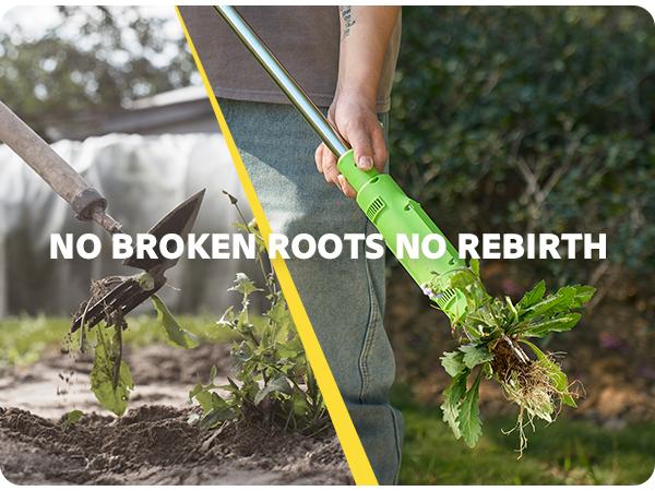 【Flash sale】Electric Weed Puller Tool 21V Battery Powered 2pcs 2000mAh, Heavy Duty 3-Claw Steel Root Weeder Stand-Up Remover Picker Grabber Popper, for Dandelion Lawn Garden Yard EWP001