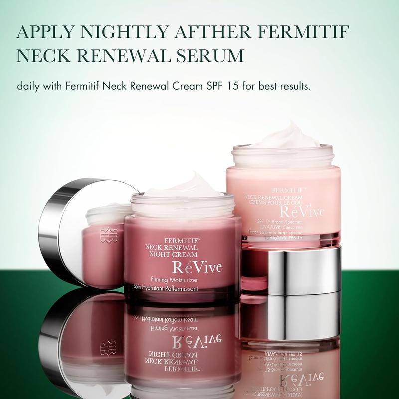 RéVive Fermitif Neck Renewal Night Cream / Firming Moisturizer - Firms & Lifts Skin On the Neck and Décolletage - Enriched with Signature Bio-Renewal & Bio-Firming Peptides (75 ml/2.5 oz)