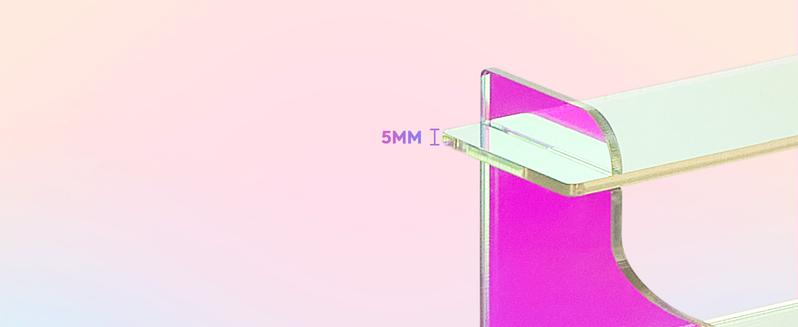 Lifewit 4 Tier Iridescent Acrylic Display Stand for Perfumes, Fragrances,Cologne, Figures, Cupcake, Dessert, Decor fragrance stand Racks