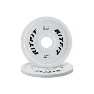 RitFit Vintage Color-Coded Steel Olympic Plates 2-Inch