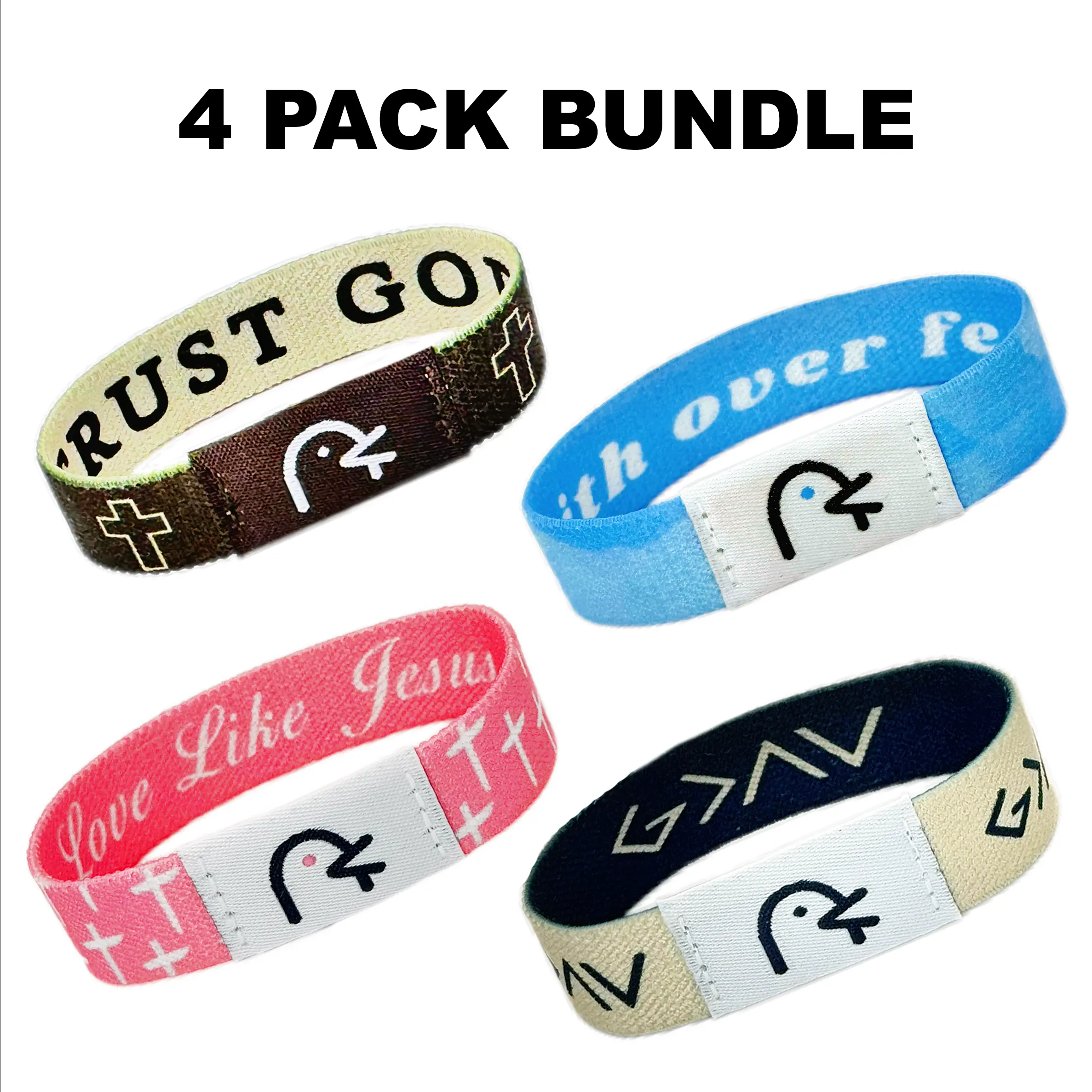 Bundle Pack - Daily Bible Verse Bracelet Yappy Bible Verse Christian Bracelet