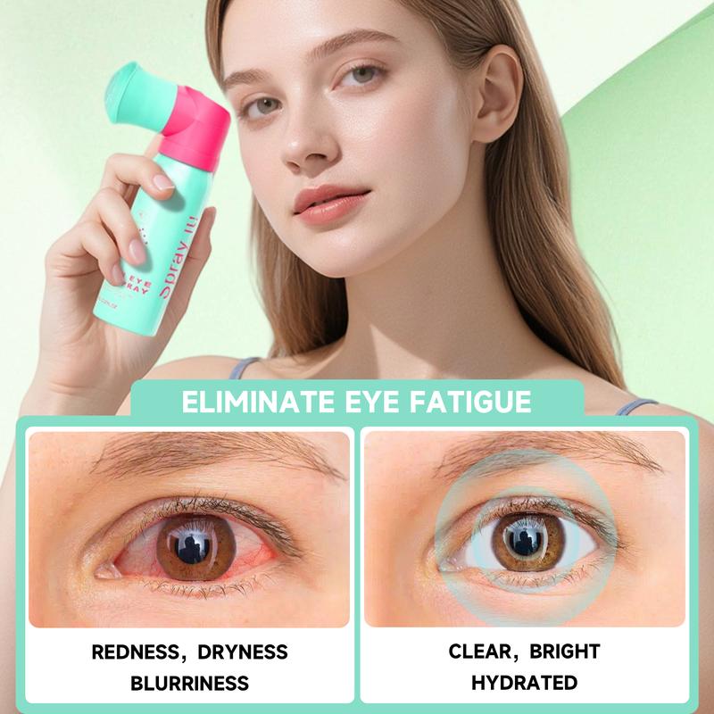PHOFAY Optometrist-Recommended Lutein Dry Eye Spray, 2.37 fl oz, effectively relieves dry eyes, moisturizes, cleanses, refreshes, and soothes the eyes. Perfect for long-time work, frequent phone use, gamers, and students. Christmas gift