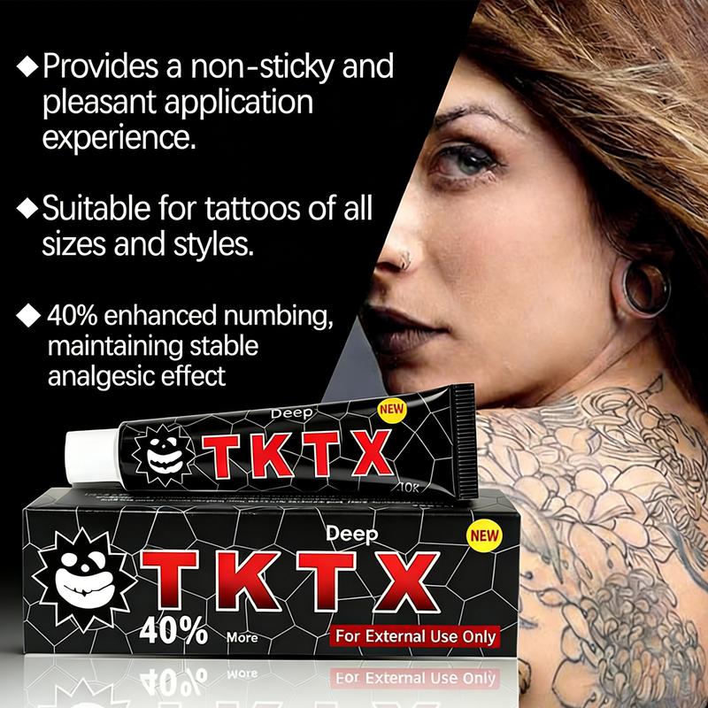 2 Pcs Tattoo Numbing Cream - Topical Anesthetic Cream - Pre-tattoo Numbing Gel, 40% Strong Numbing Cream for Skin Tattoos,  Laser Procedures
