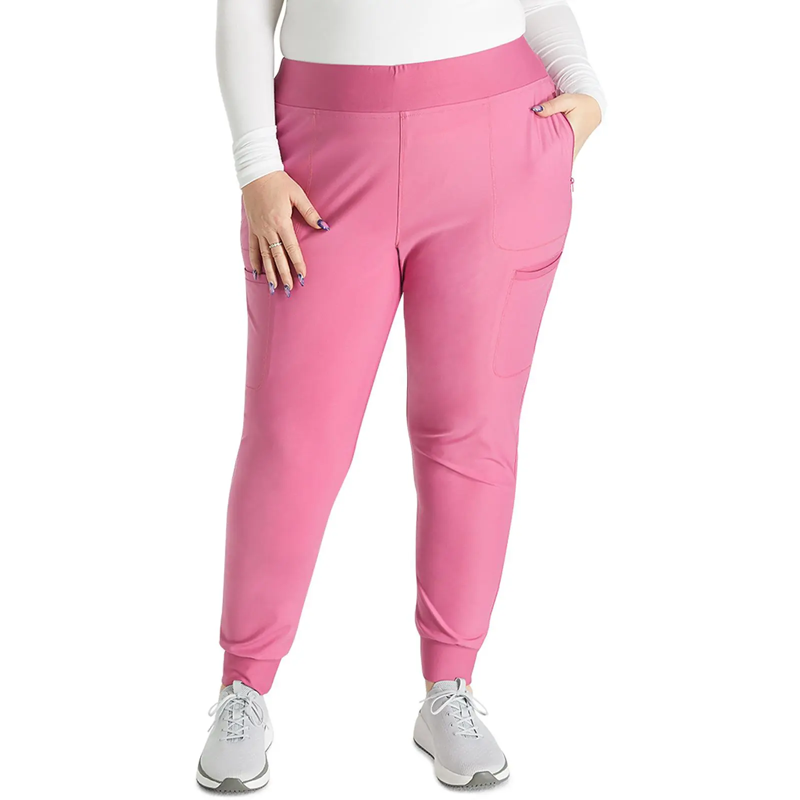 Cherokee Form Mid Rise Tapered Leg Drawstring Jogger Scrub Pants