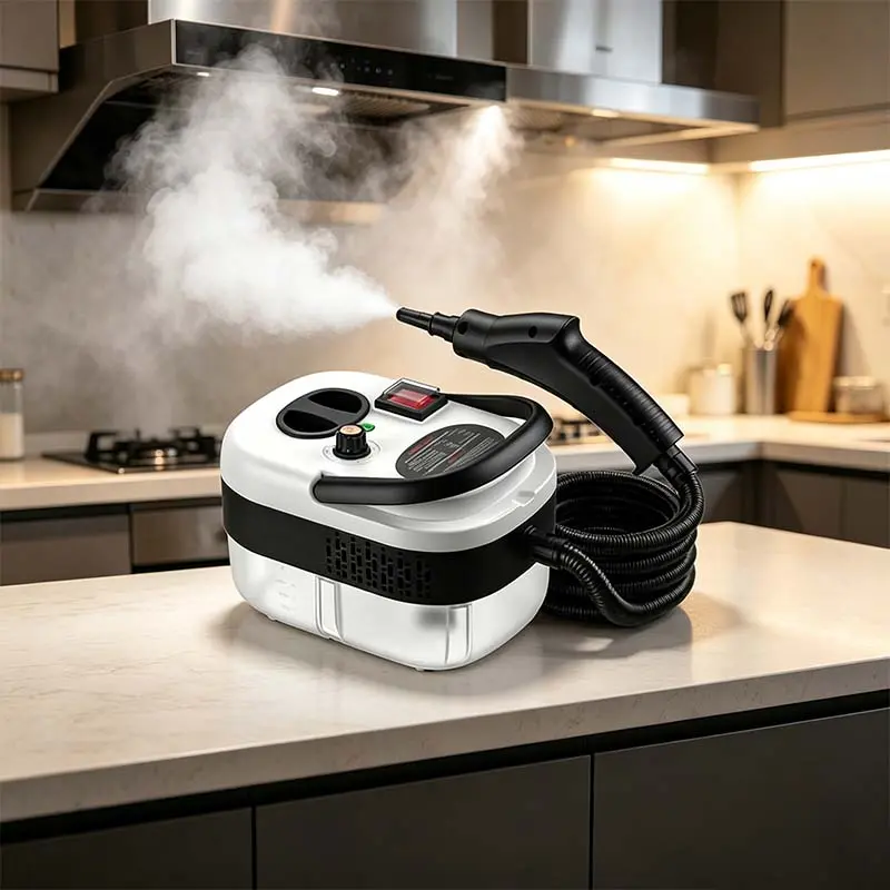 Portable Handheld Steam Cleaner, 1 Count High Temperature Pressurized Steam Cleaner Multi Surface Steam with Brush Head, Kitchen Furniture Bathroom Car Cleaning Tool, Sanitizing High Heat Steamer, Perfect for Tile, Upholstery & Vehicle Care