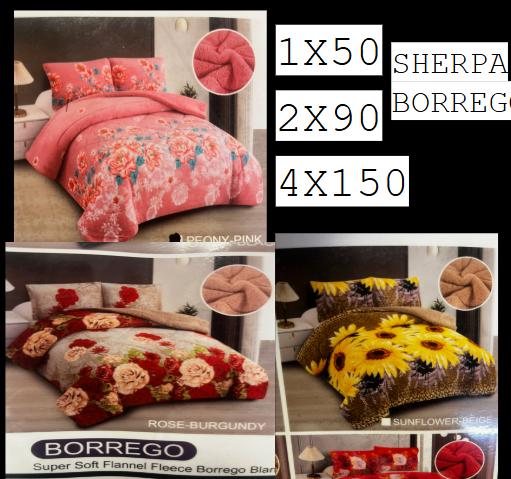 SHERPA BLANKET 90x83inch Super Soft Flannel Fleece Blanket with Rose-Burgundy Yellow Roses Sunflower Design for Cozy Evenings