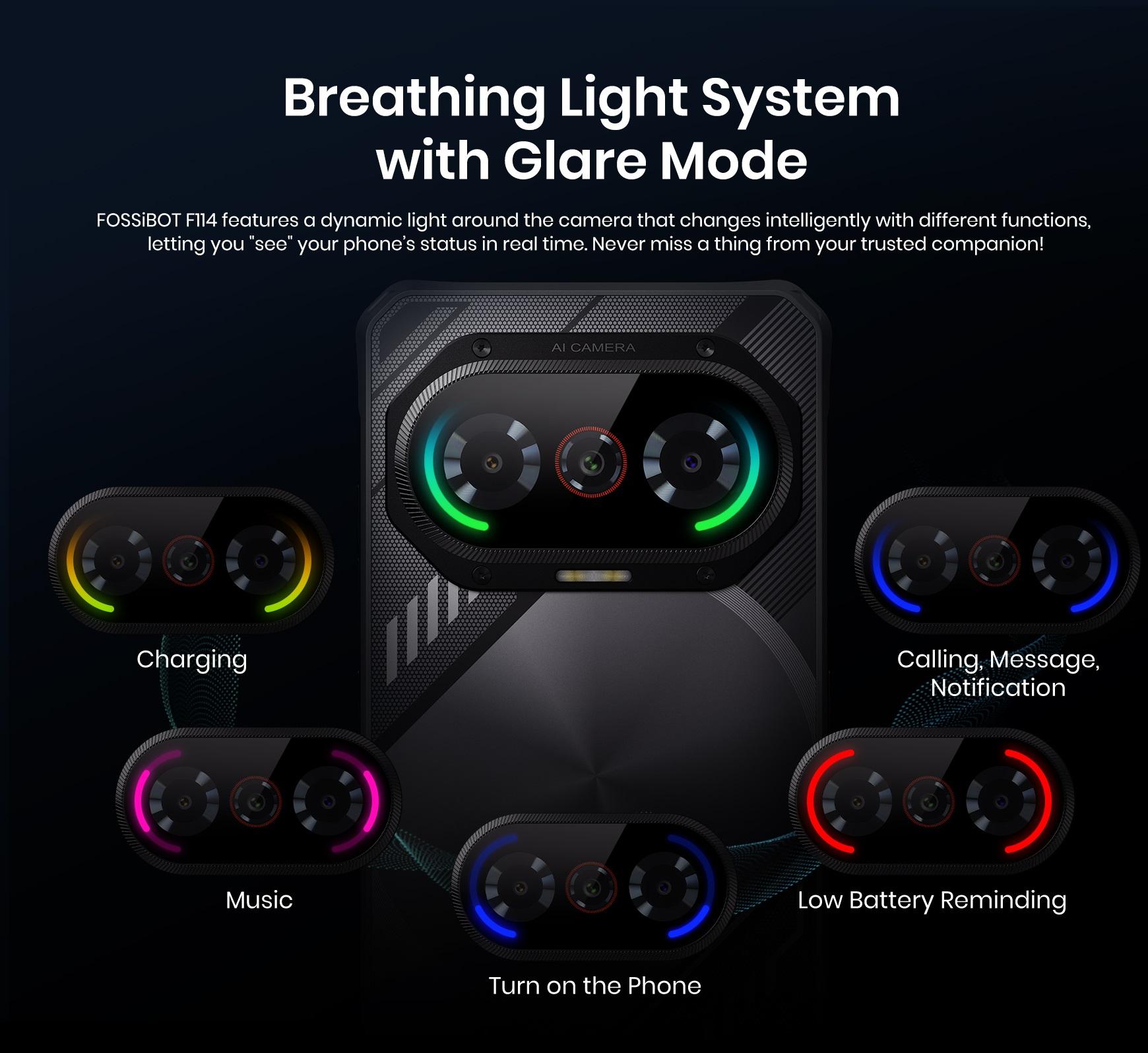 FOSSIBOT F114 Rugged Phone 6.67" HD 12GB +128GB/TF 1TB Android 15 Gaming Rugged Smartphone Octa Core 50MP Main Camera 5000 mAh Battery IP68/IP69K Waterproof Phone,Triple Slot/NFC/Face ID/GPS(Black) FOSSIBOT F114 Rugged Phone 6.67" HD 12GB +128GB/TF 1TB Android 15 Gaming Rugged Smartphone Octa Core 50MP Main Camera 5000 mAh Battery IP68/IP69K Waterproof Phone,Triple Slot/NFC/Face ID/GPS(Black)
