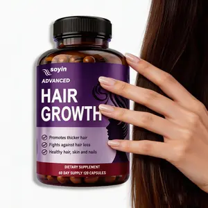24-in-1 Advanced Hair Growth Vitamins Biotin 10000mcg | Hair Loss Prevention & Regrowth | with goMCT, Saw Palmetto & OptiMSM Collagen | 60 Capsules