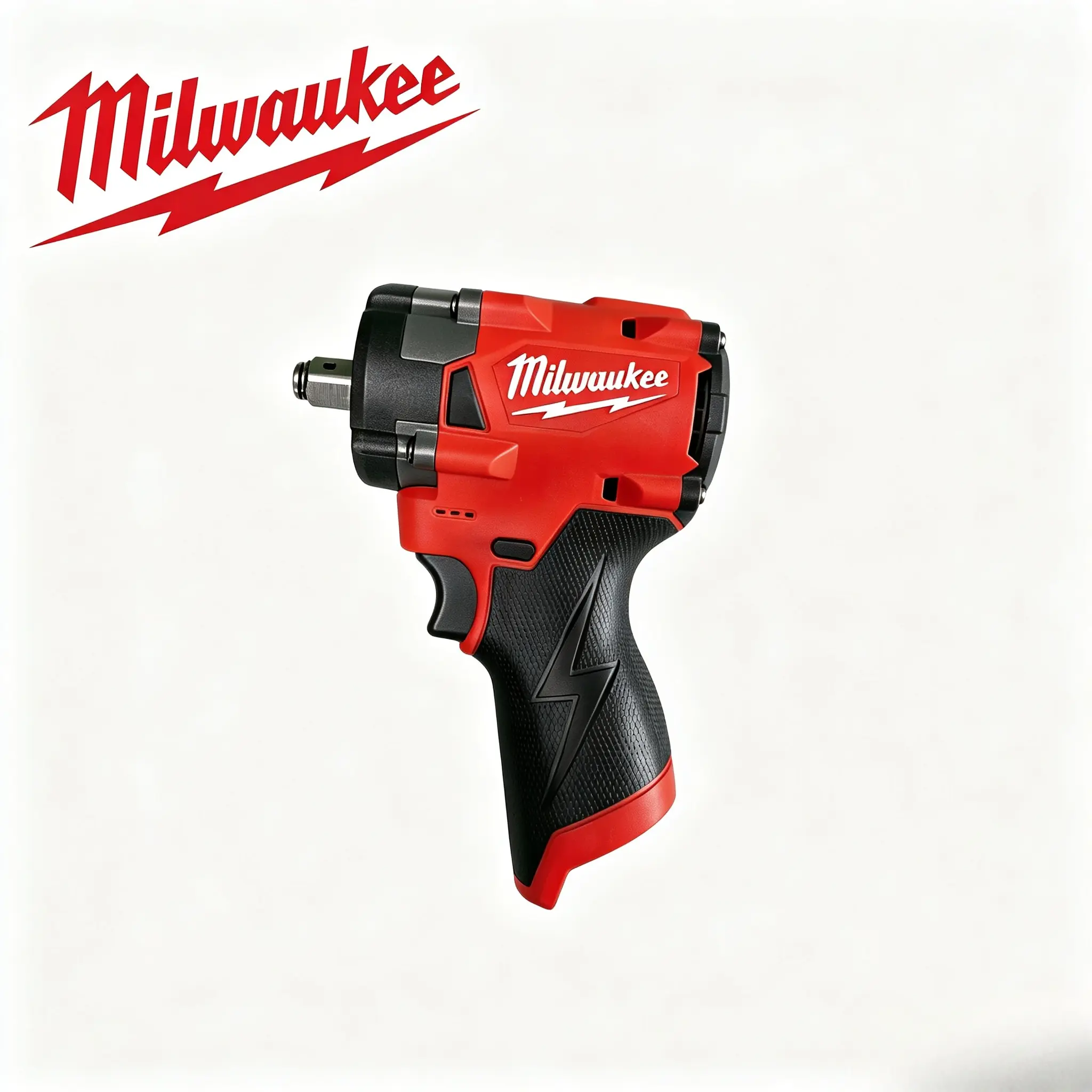 Milwaukee M12 12V Compact Impact Wrench Kit, 3/8"-1/2" Drive, 220N.m Max Torque, 0-2400 RPM, W/ M12 REDLITHIUM Battery & Charger, trucker tools