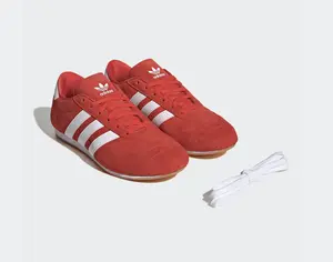 Adidas Taekwondo Lace JS1460 Women's Red Cloud White Casual Sneaker with Suede Upper and Durable Gum Outsole