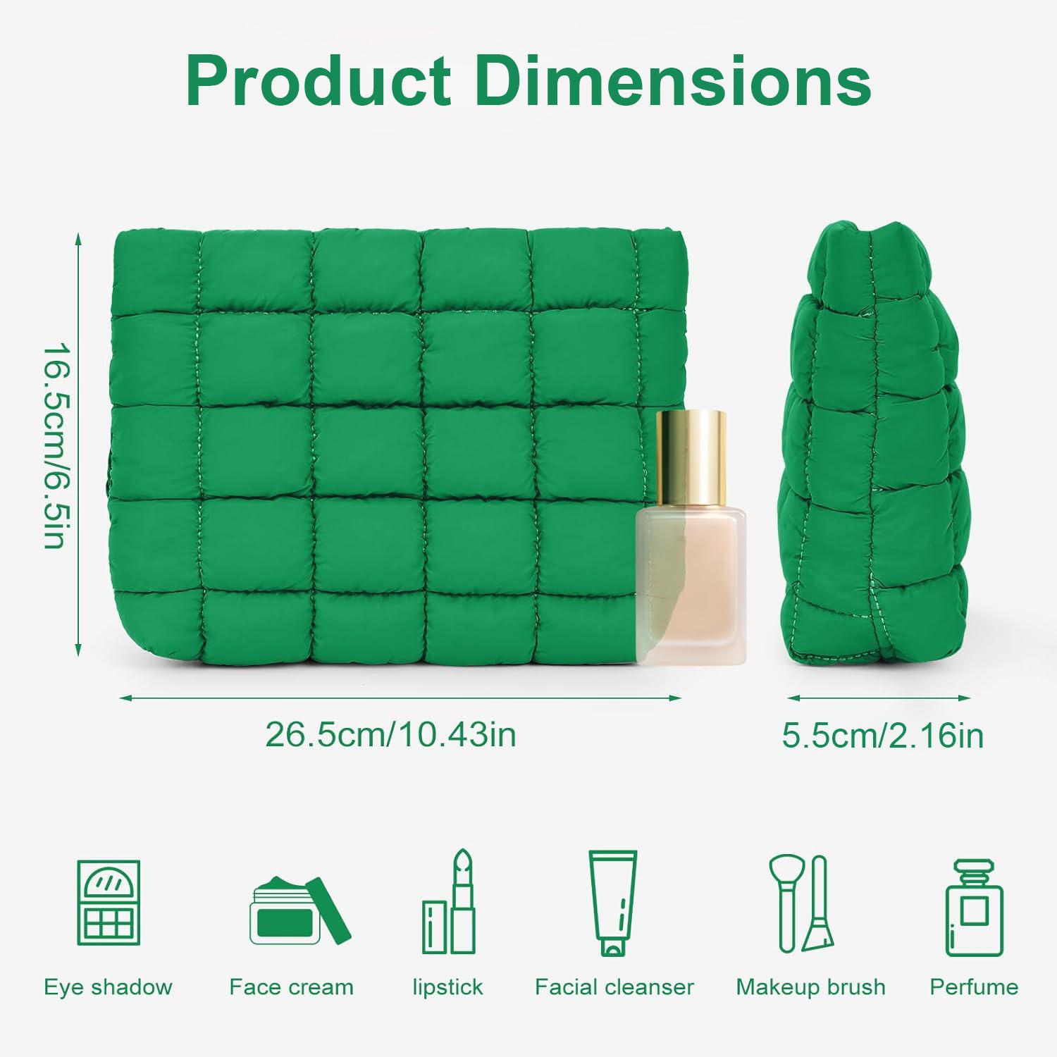 WCOLUE Large Capacity Solid Color Quilted Handbag, Travel Storage Bag With Zipper, , Daily Commuting and Travel, Perfect Christmas Gift Idea