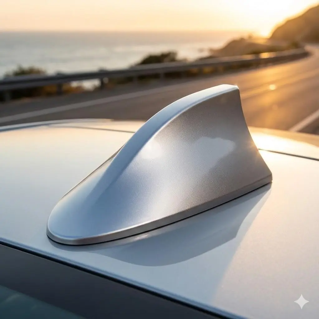 Shark Fin Car Antenna Roof Cover, Universal Roof Mount External Decorative Accessory, Easy to Stick, Enhances Vehicle Appearance, Car Accessories