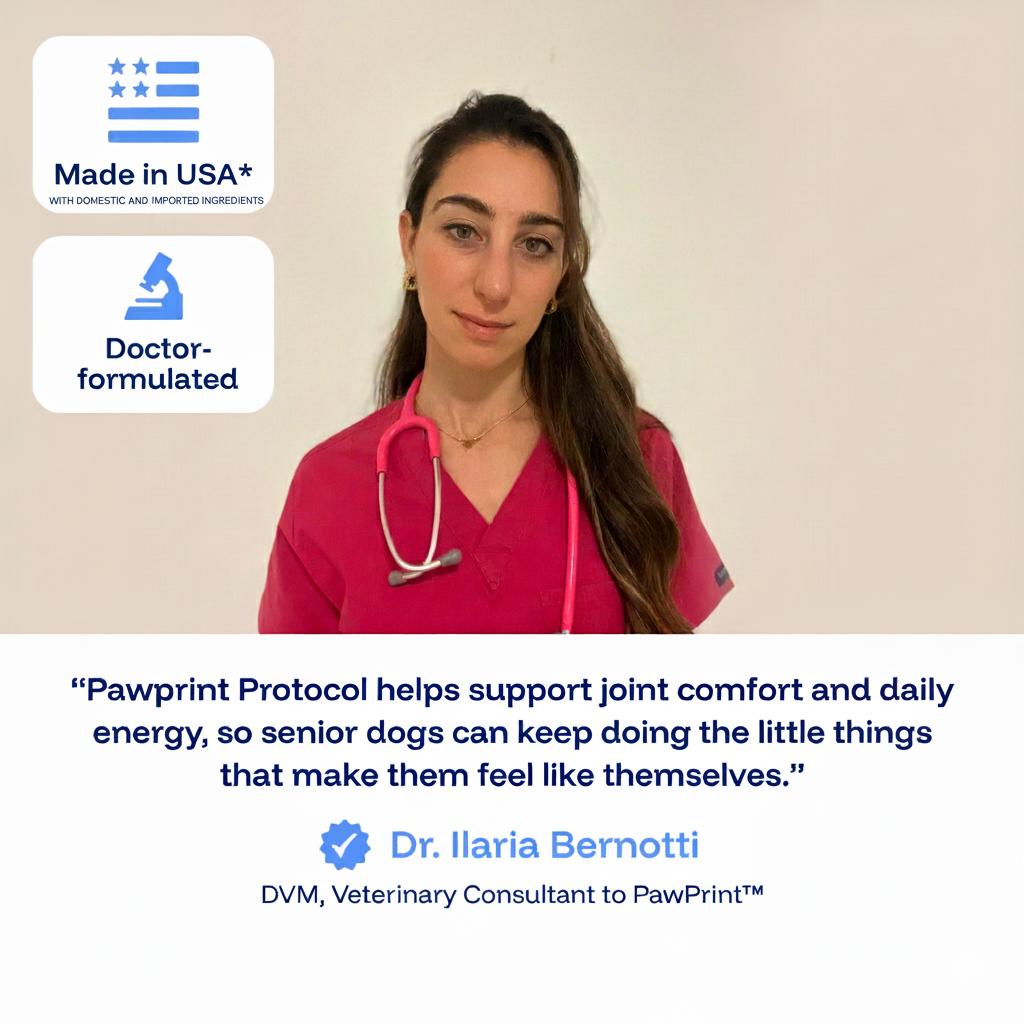 Pawprint Lab Liquid Longevity Supplement for Dogs - Science Backed Protocol Boosts Health Span Energy & Brain Function - 90 Days Money Back Guarantee