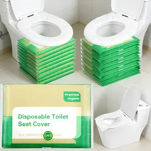Disposable toilet seat covers, flushable, a travel essential, suitable for adults, airplanes, children's toilet training, road trips, camping and other occasions.
