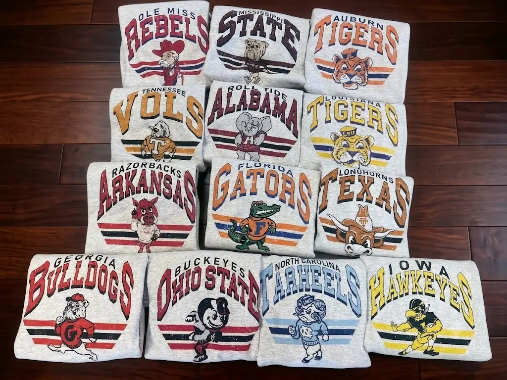 Retro College Football Sweatshirt – Ash Grey Unisex Crewneck for Game Day Fans, Classic Foootball sweatshirt