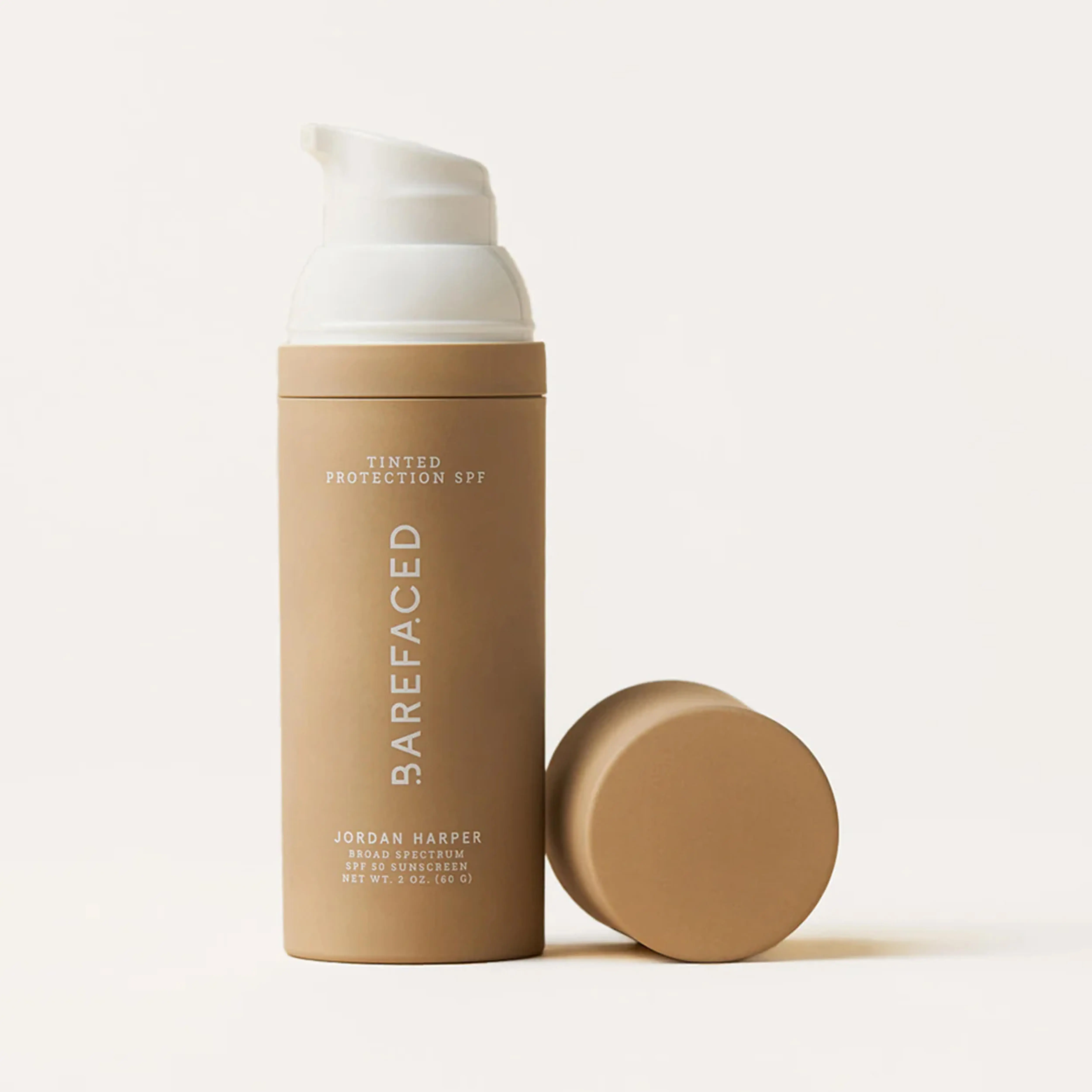 Barefaced Tinted Protection SPF 50+, Broad Spectrum Mineral Sunscreen, Universal Tint with Niacinamide & Hyaluronic Acid, Lightweight Daily UV Protection