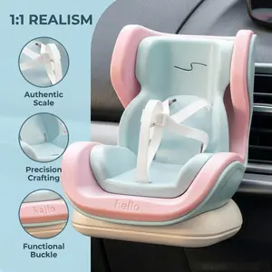 [Buy 1 Get 4 FREE Accessories] Mini Doll Car Seat for Labubu Mini Chair Secure Doll Holder for Air Vent & Dashboard Fits Labubu & Jellycat & Plush Toys Accessory Easy Installation Fun Decoration Emotional Value